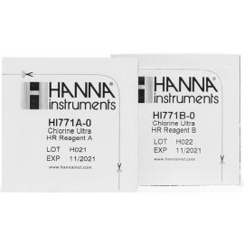 Reactivos para el Checker HC de intervalo ultra alto de cloro (25 pruebas) HANNA - HI771-25