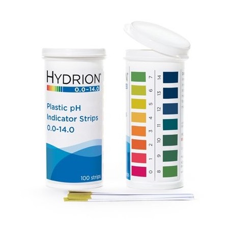 Tiras de prueba de PH, 100 tiras de pH universales (pH 0 ~ 14), tiras de  prueba de pH de papel tornasol | Kit de prueba de agua para acuario,  piscina