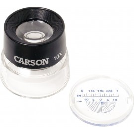 Carson LumiLoupe 10X poder de pie lupa con doble lente (LL-20)