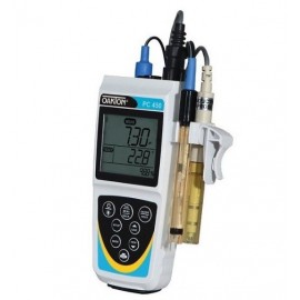 Medidor portátil impermeable de pH y CE con sondas separadas marca Oakton PC 450 -35630-12