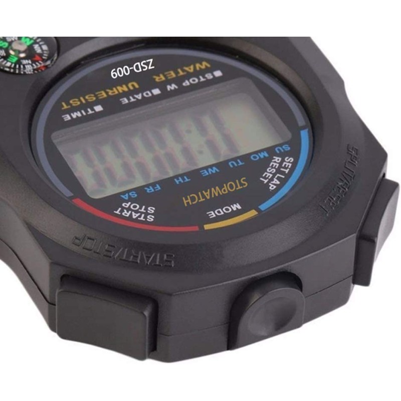 Cronómetro digital con temporizador solo cronómetro con encendido/apagado,  sin campana, silencioso, sin reloj, sin fecha, operación básica, cronómetro
