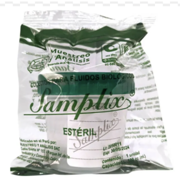 Vaso de muestra estéril 100ML