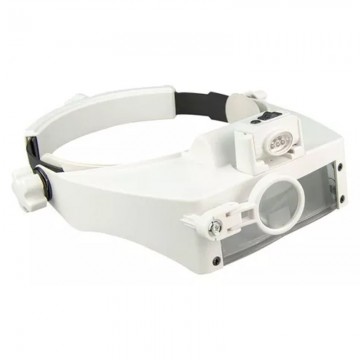Lupa Visera De Cabeza 5 Led...