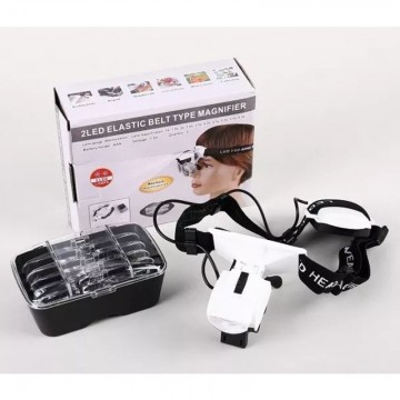 Lupa Visera De Cabeza 2 Led...