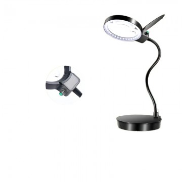 Lupa De Mesa Con Luz Led Y...
