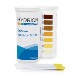 Tiras de prueba para cloro libre Hydrion - CH-1000