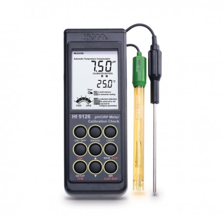 Medidor pH/MV con Calibración Check HANNA - HI9126